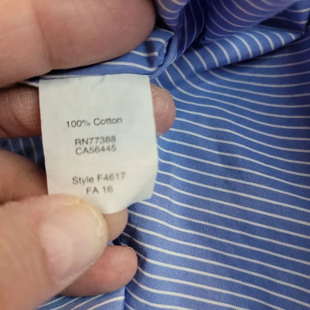 J. Crew, Blue/White‎ stripe Long Sleeve Shirt, M